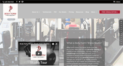 Desktop Screenshot of bodyformfitness.com